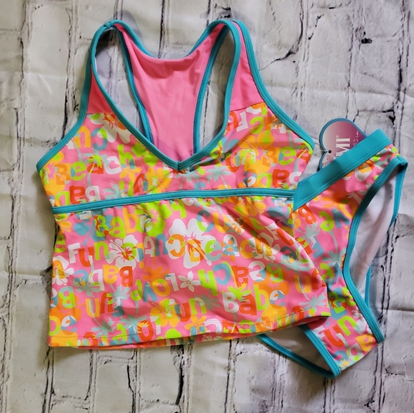 ❌❌SOLD❌❌WAS $40 ❌New 😀 YMI Tankini swimwear 2pc Girls 10/12. - Picture 5 of 7